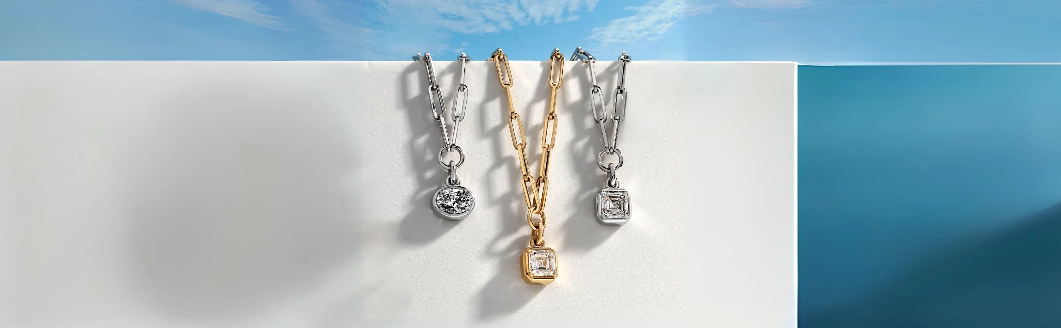 Lab Diamond Pendants