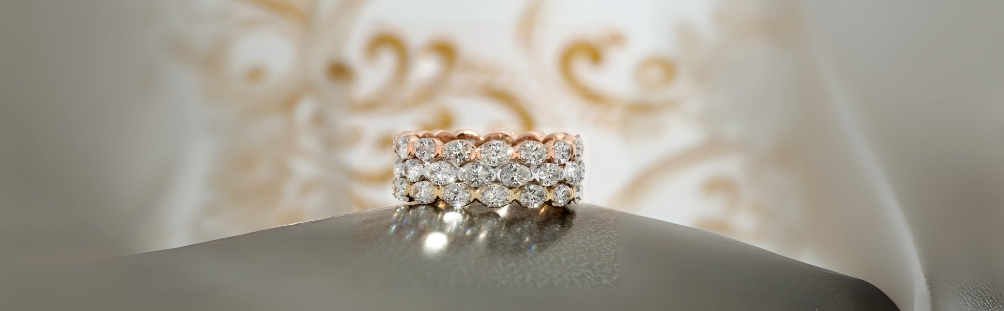 Oval Cut Lab Diamond Bands - Abtin & Co. 