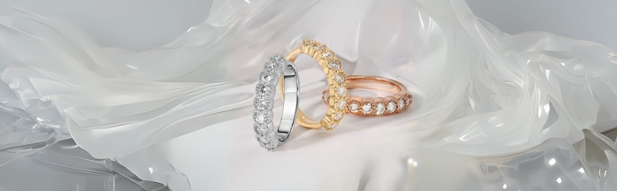 Round Diamond Wedding Bands - Abtin & Co. 