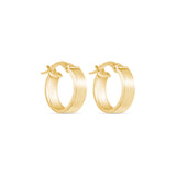 14K Gold Huggie Hoop Earrings