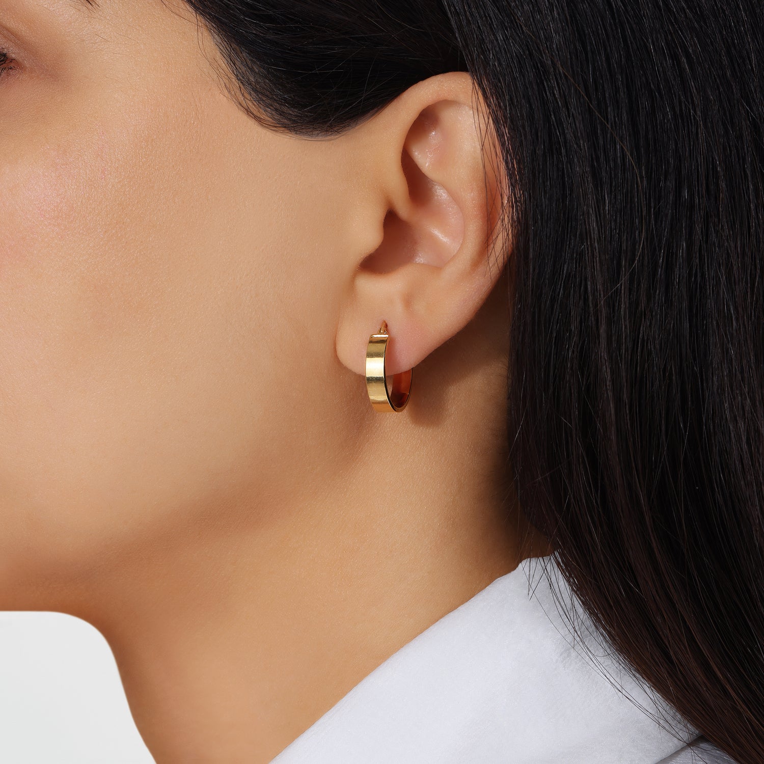 14K Gold Small Hoop Earrings