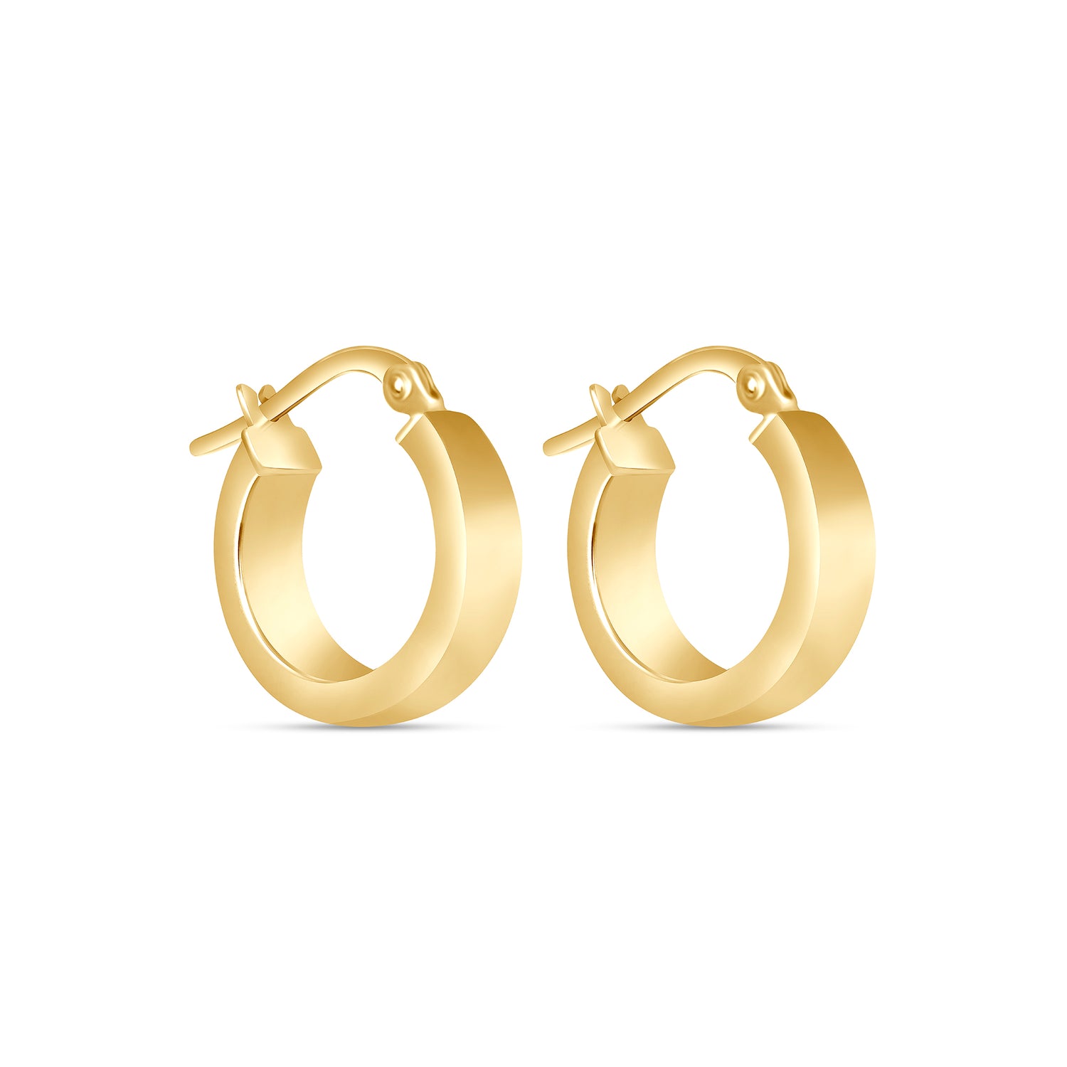 14K Gold Small Hoop Earrings