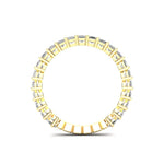 14K Gold Ascher Cut Three-quarter Eternity Modern Prong Set Lab Grown Diamond Wedding Band Ring Ascher Cut ABB-400.2-LGD  - Abtin & Co.