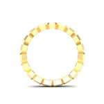 14K Gold Ascher Cut Three Quarter Way Eternity Bezel Set Lab Grown Diamond Wedding Band Ring Ascher Cut ABB-406.2-LGD-22  - Abtin & Co.