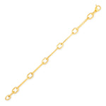 14K Gold Chunky Paper-clip Chain-Link Bracelet Bracelet ABGBR-106-G  - Abtin & Co.