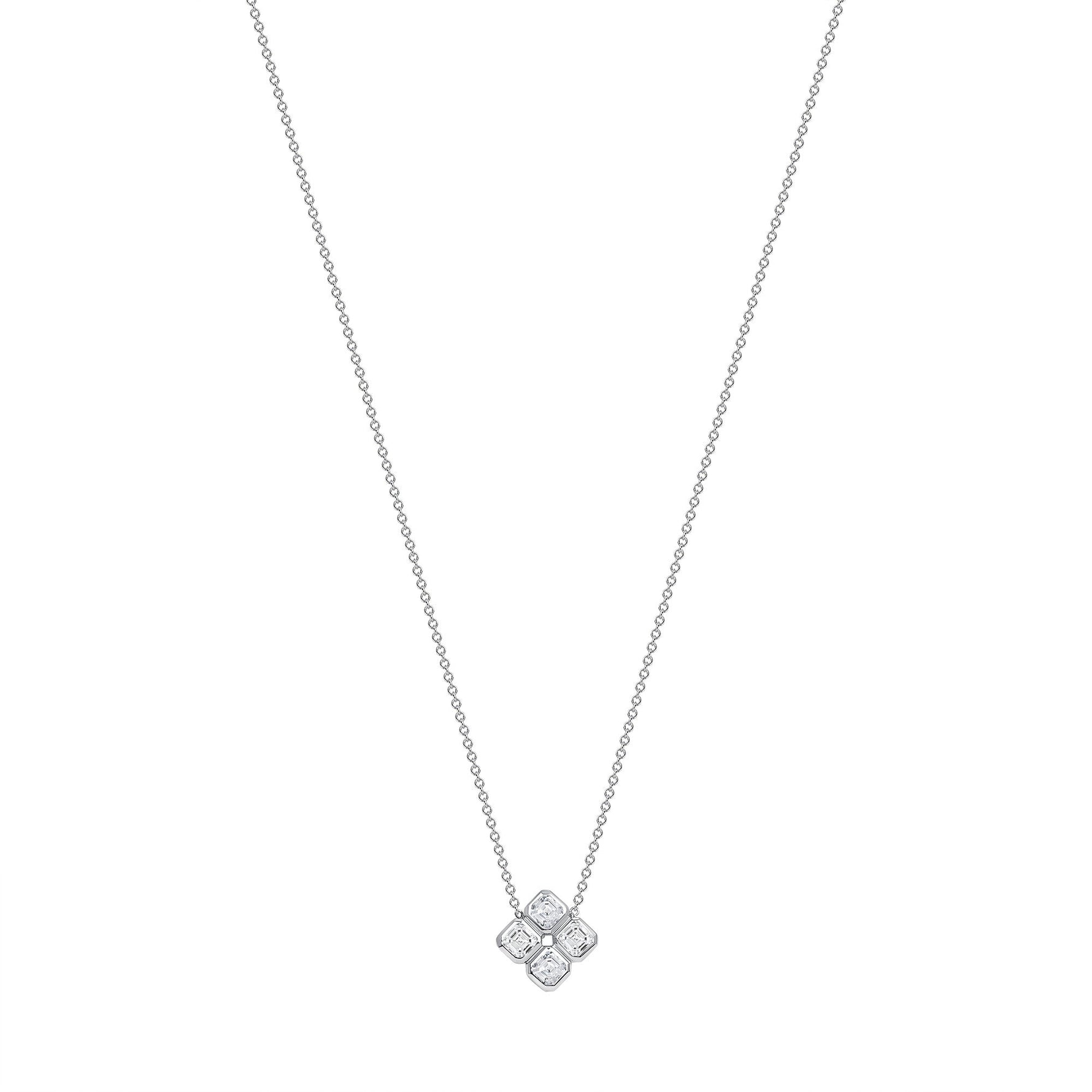 14K Gold Clover Diamond Pendant Pendant ABP-218.1-D-1  - Abtin & Co.
