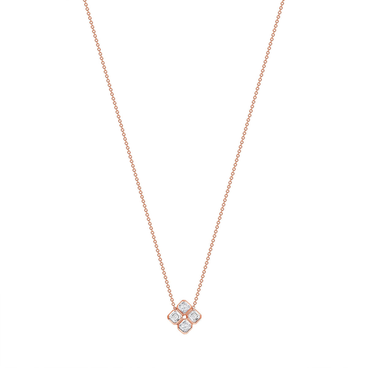 14K Gold Clover Diamond Pendant Pendant ABP-218.1-D-3  - Abtin & Co.