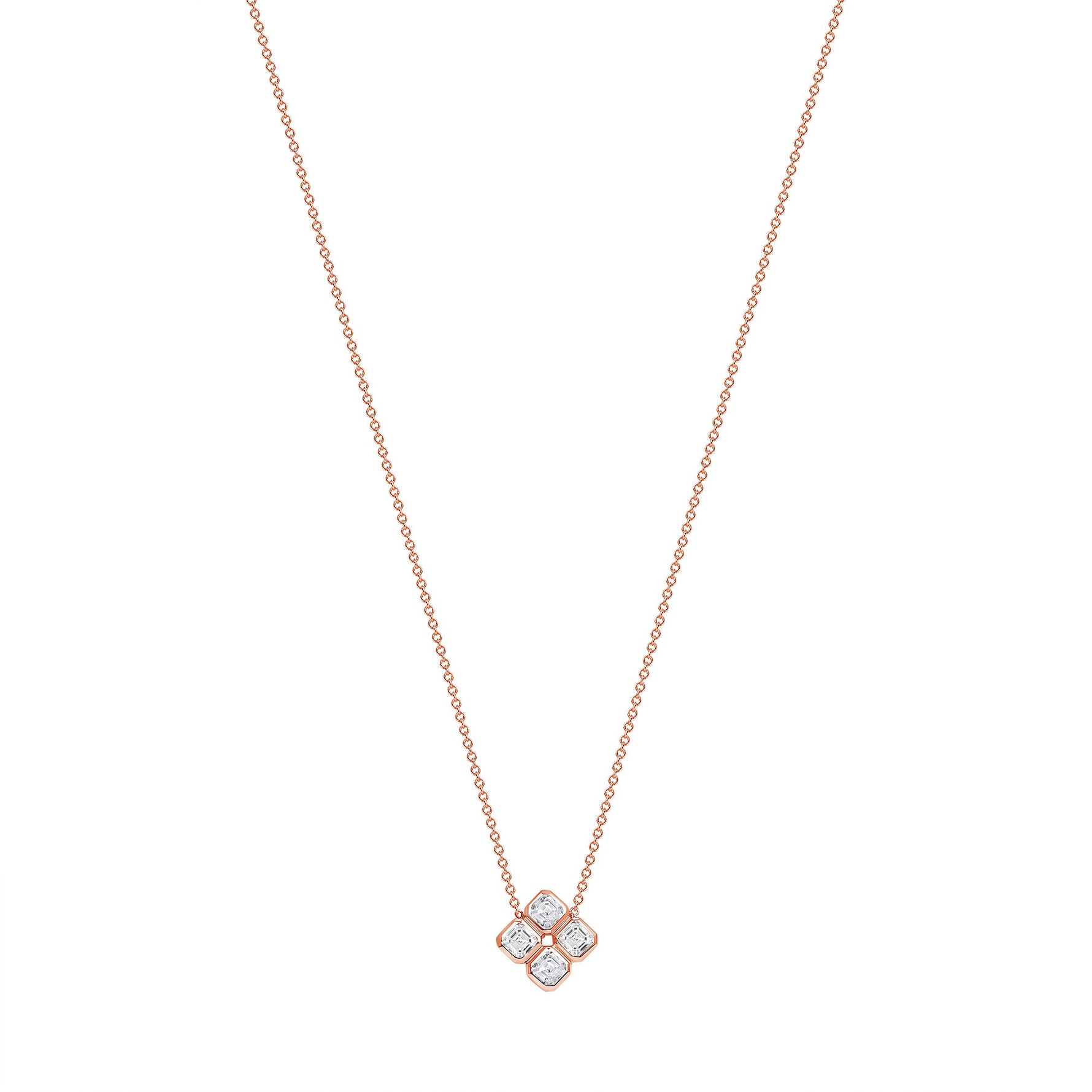 14K Gold Clover Diamond Pendant Pendant ABP-218.1-D-3  - Abtin & Co.