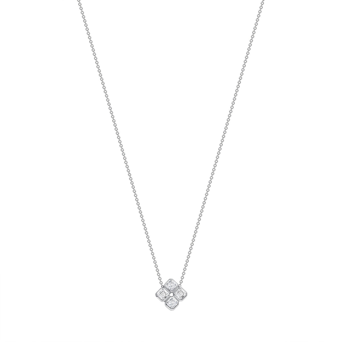 14K Gold Clover Diamond Pendant Pendant ABP-218.1-D-2  - Abtin & Co.