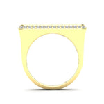 14K Gold Diamond Bar Ring Ring ABB-627-D-23  - Abtin & Co.