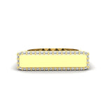 14K Gold Diamond Bar Ring Ring ABB-627-D-23  - Abtin & Co.