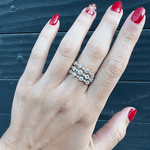 14k Gold Diamond Bezel-set Stackable Ring Wedding Band Ring ABB-104.1-D  - Abtin & Co.