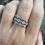 14k Gold Diamond Bezel-set Stackable Ring Wedding Band Ring ABB-104.1-D  - Abtin & Co.
