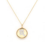 14K Gold Diamond Scorpio Zodiac Medallion Medallion ALP-227Y-SCO.GD  - Abtin & Co.