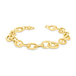 14K Gold Grand Oval Link Chain Bracelet Bracelet ABGBR-111-G  - Abtin & Co.