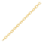 14K Gold Grand Oval Link Chain Bracelet Bracelet ABGBR-111-G  - Abtin & Co.