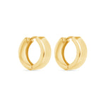 14K Gold Huggie Earrings Earring ABGE-138-G  - Abtin & Co.