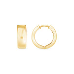 14K Gold Huggie Earrings Earring ABGE-138-G  - Abtin & Co.
