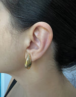 14K Gold Jumbo Tear Drop Earrings Earring ABGE-108-G  - Abtin & Co.