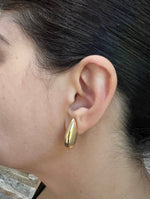 14K Gold Jumbo Tear Drop Earrings Earring ABGE-108-G  - Abtin & Co.