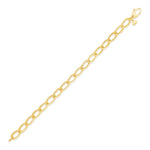 14K Gold Oval Link Light Chain Bracelet Bracelet ABGBR-101-G  - Abtin & Co.