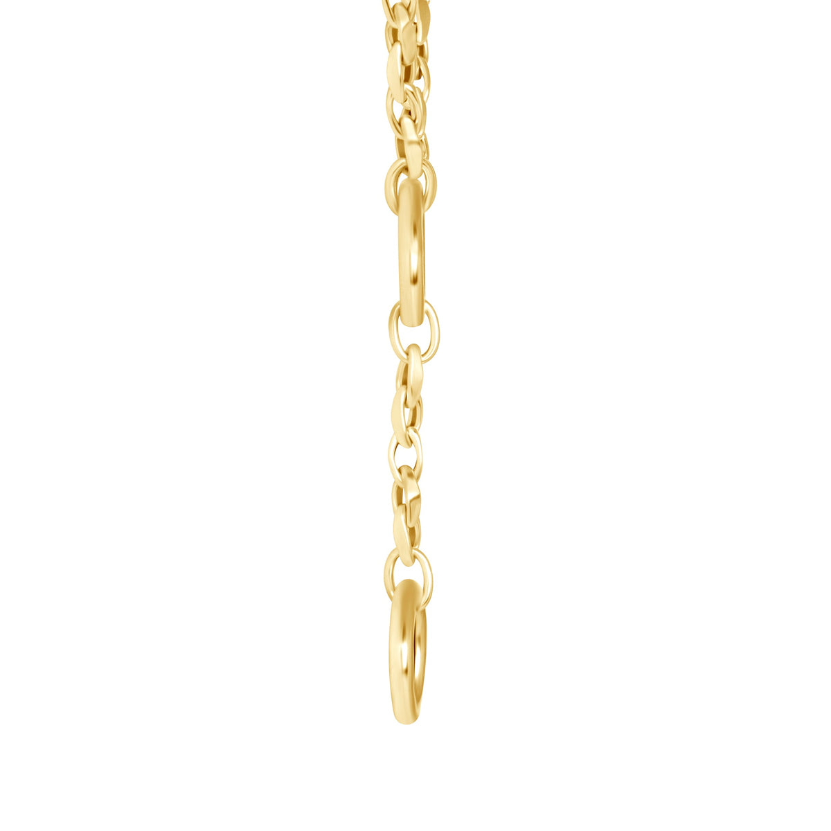 14K Gold Oval Link Toggle Lariat Necklace Necklace   - Abtin & Co.