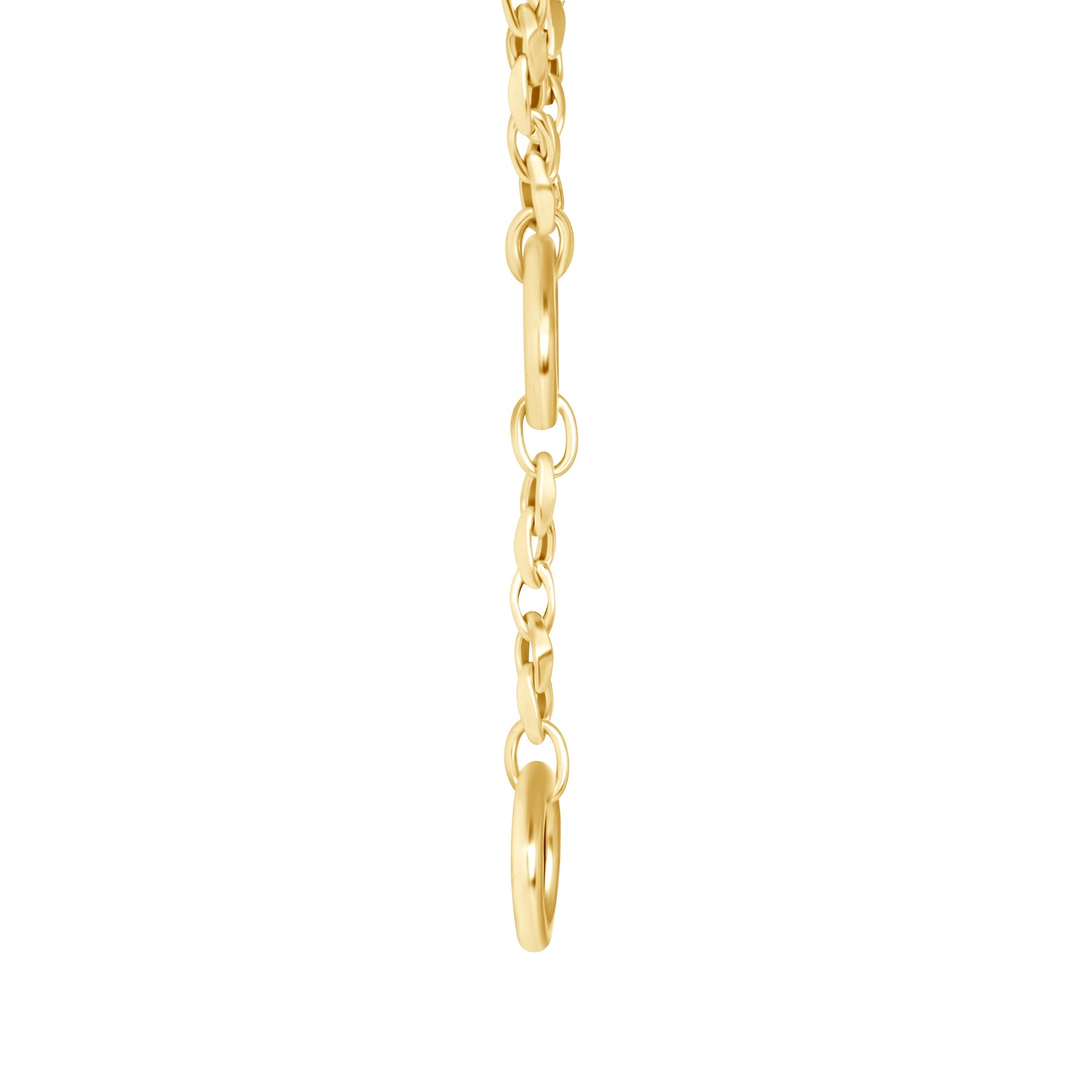 14K Gold Oval Link Toggle Lariat Necklace Necklace   - Abtin & Co.
