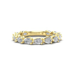 14K Gold Pear Cut Three Quarter Way East West Eternity Modern Prong Set Lab Grown Diamond Wedding Band Ring Pear Cut ABB-429.2-LGD  - Abtin & Co.