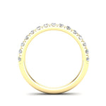14K Gold Round Halfway Eternity 4 Prong Set Lab Grown Diamond Wedding Band Ring Round Cut ABB-253.3-LGD-22  - Abtin & Co.
