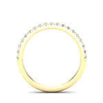 14K Gold Round Halfway Eternity 4 Prong Set Lab Grown Diamond Wedding Band Ring Round Cut ABB-253.1-LGD-22  - Abtin & Co.