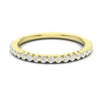 14K Gold Round Halfway Eternity Floating Set Lab Grown Diamond Wedding Band Ring Round Cut ABB-141-LGD-1  - Abtin & Co.