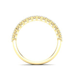 14K Gold Round Halfway Eternity Modern Share Prong Set Lab Grown Diamond Wedding Band Ring Round Cut ABB-239.2-LGD-22  - Abtin & Co.