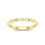 14K Gold Round Halfway Eternity Multi Set Lab Grown Diamond Wedding Band Ring Round Cut ABB-155.1-LGD-22  - Abtin & Co.