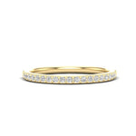 14K Gold Round Halfway Eternity Prong Set Lab Grown Diamond Wedding Band Ring Round Cut ABB-124.1-LGD  - Abtin & Co.