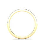 14K Gold Round Halfway Eternity Prong Set Lab Grown Diamond Wedding Band Ring Round Cut ABB-124.1-LGD  - Abtin & Co.
