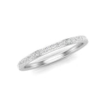 14K Gold Round Halfway Eternity Prong Set Lab Grown Diamond Wedding Band Ring Round Cut ABB-124.1-LGD  - Abtin & Co.