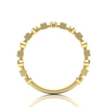 14K Gold Round Three Quarter Way Eternity Multi Set Lab Grown Diamond Wedding Band Ring Round Cut ABB-155.2-LGD-22  - Abtin & Co.