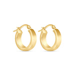14K Gold Small Hoop Earrings Earring ABGE-139.2-G  - Abtin & Co.