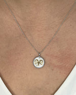 14K Two-toned Gold & Diamond Aries Horoscope Medallion Medallion ALP-225WY-ARI.GD  - Abtin & Co.