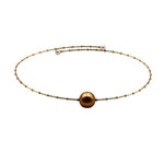 18K Gold Yellow Pearl Choker Necklace Necklace ARC-115Y-PF  - Abtin & Co.