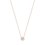 14K Gold Clover Diamond Pendant - Abtin & Company 