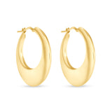 14K Gold Graduating Hoop Earrings