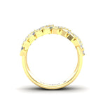14k Round & Baguette Diamond Ring - Abtin & Company 