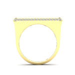 14K Gold Diamond Bar Ring - Abtin & Company 