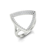 14K Yellow Gold Modern Geometric Fancy Diamond Band Ring - Abtin & Company 
