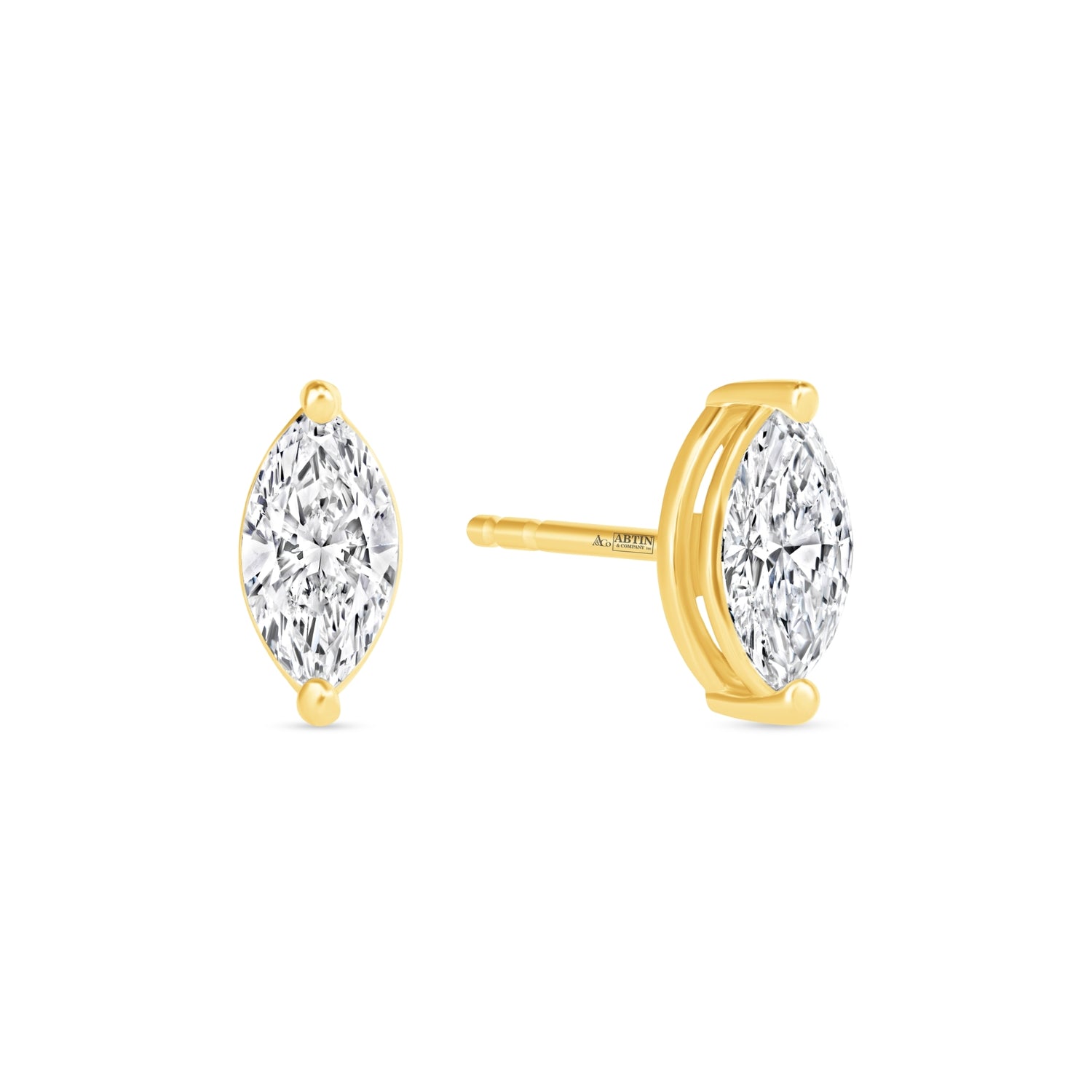 Marquise Essence Prong Studs