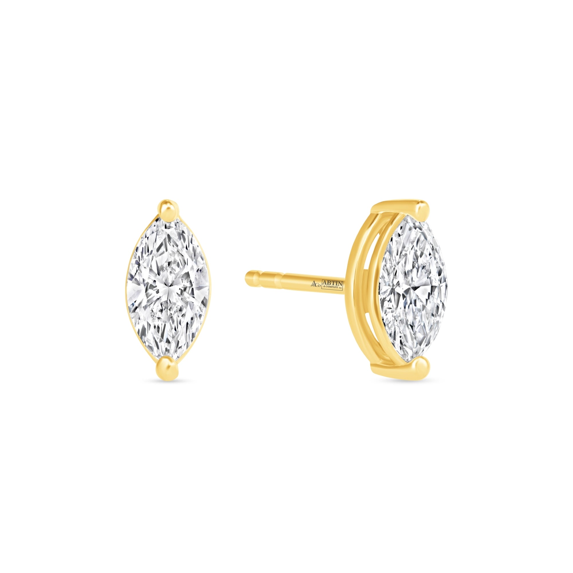 Marquise Essence Prong Studs
