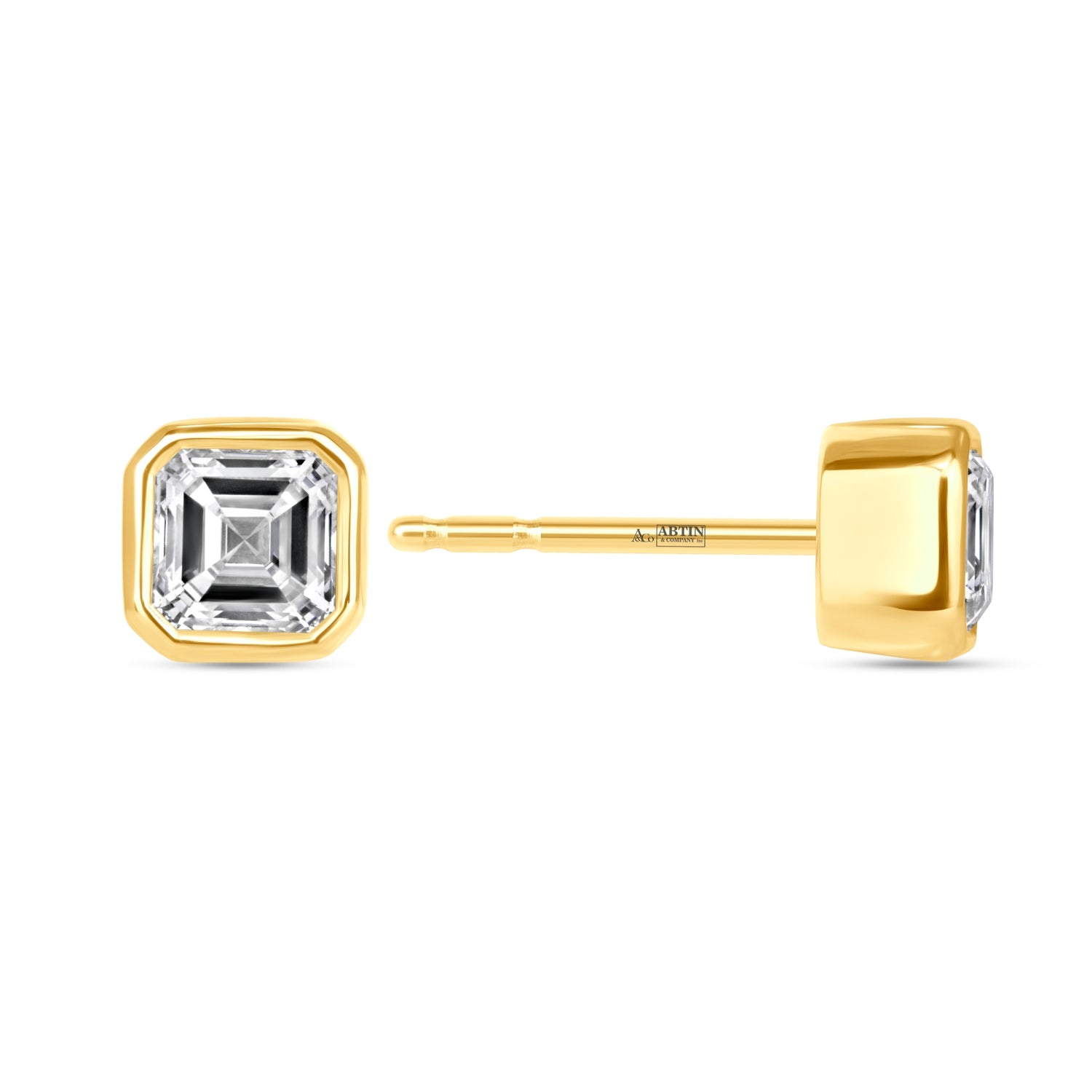 Asscher Célina Bezel Studs