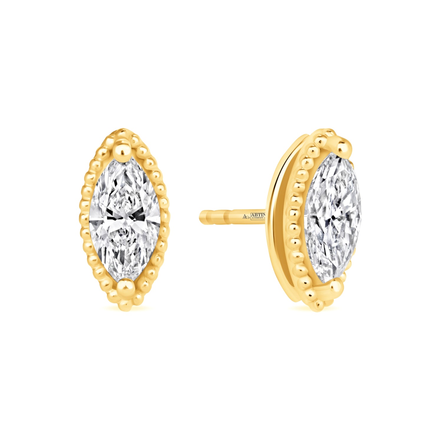 Marquise Liora Bezel Studs