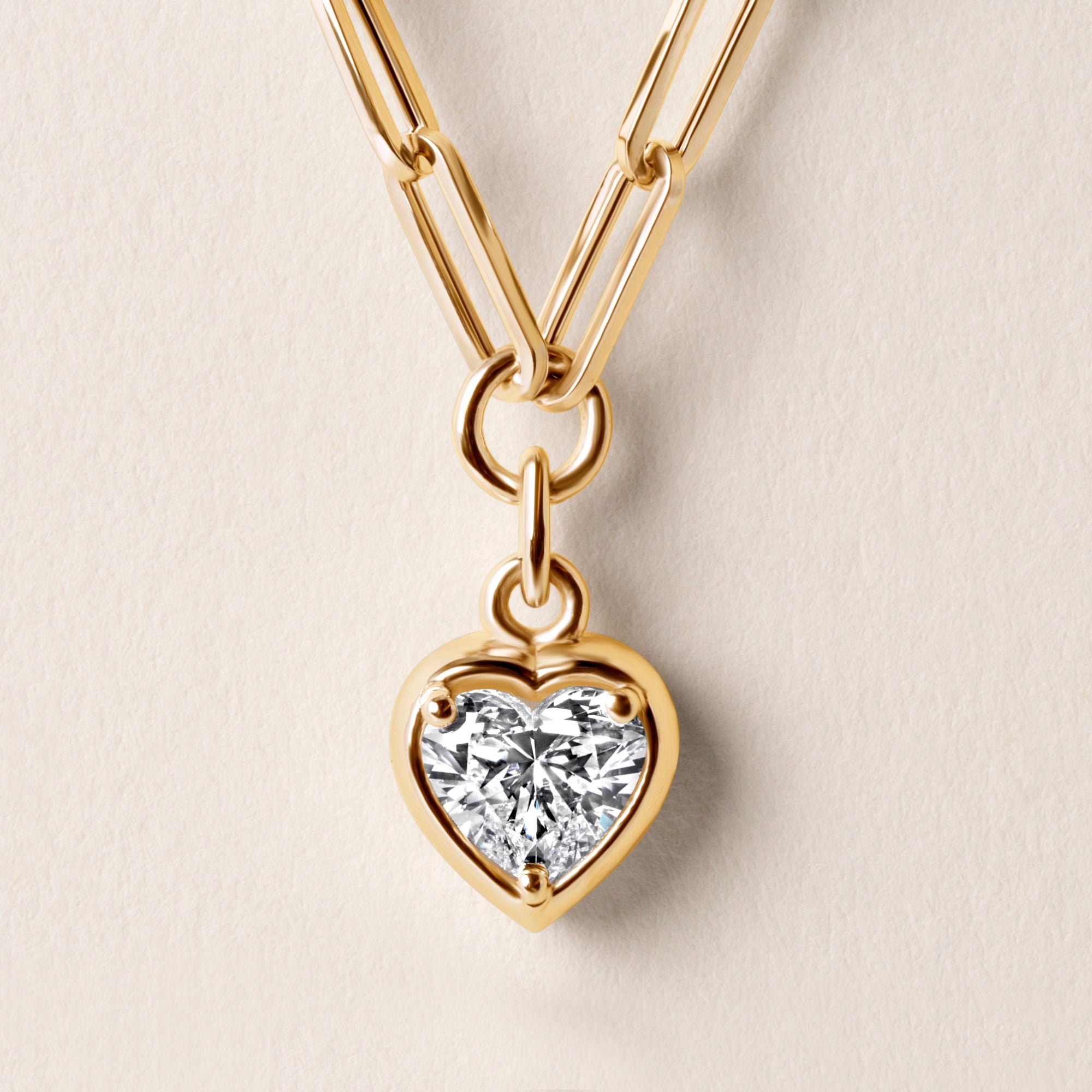 Heart Lustra Bezel Pendant